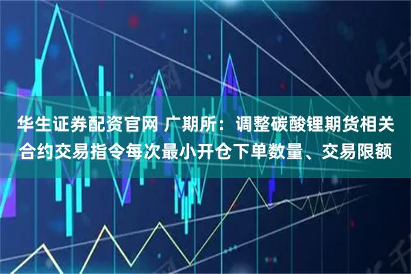 华生证券配资官网 广期所：调整碳酸锂期货相关合约交易指令每次最小开仓下单数量、交易限额
